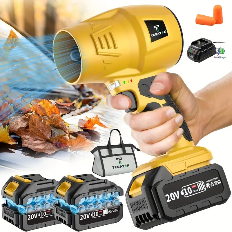 blower 20000rpm electric cordless leaf blower 20v 2 0 4 0ah battery jet dry blower high pressure air blower jet blower car dryer hand held snow blower home outdoor blowing leaves and dust birthday or holiday gifts _ temu Temu